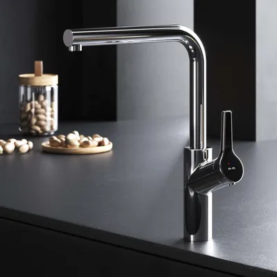 Produktbild von Wasserhahn Küche drehbar Küchenarmatur Edelstahl Spültischarmatur Hochdruck Armatur Mischbatterie Küche gebürstet AM.PM FXB05000 X-Joy S, Chrom