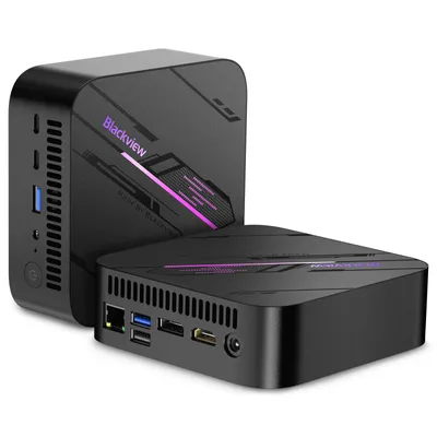 Obrázok produktu pre Blackview MP100 Mini PC Gaming AMD Ryzen 7 5825U(8C/16T, až 4,5 GHz), 16GB RAM LPDDR4+1TB NVME PCIe3.0 SSD, WiFi 6/4K UHD/USB 3.2*2/Type C 3.0*2