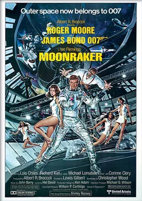 Zdjęcie produktu dla James Bond – plakat filmowy „Moonraker” – wydruk artystyczny – 30 x 40 cm – plakat
