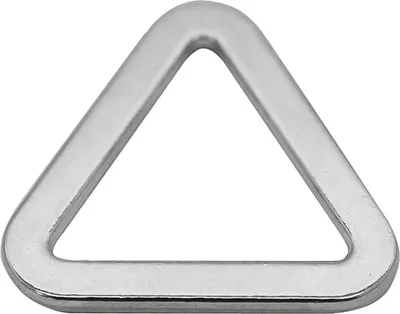 10 Metall Triangeln Dreiecke silberfarbene Ringe für Gurtband, Variantenwahl 25x25mm