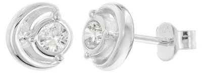 Productafbeelding van trendor 21422-01 Damesoorringen, zilver (925), oorbellen met zirkonia