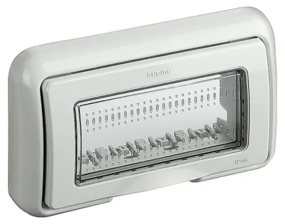 Immagine prodotto di Coperchio Ip55 Bticino 25604 Per Scatola 504E Grigio Ral 7035 4 moduli Matix
