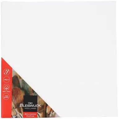 Produktbild von Van Bleiswijck Leinwand 3er-Set Malerei 25x25 cm