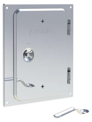 Produktbild von EW-FU Edelstahlkamintür 210 x 140 mm mit Rußschutztür