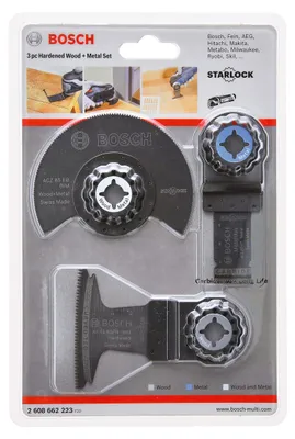 Produktbild von Bosch Professional 3tlg. Starlock Tauchsägeblatt und Segmentsägeblatt Set (Holz