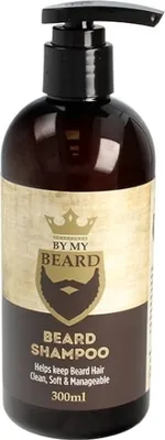 Zdjęcie produktu dla By My Beard | Szampon do brody 300 ml - Oczyszczanie - Pielęgnacja - Antybakteryjny - Odświeżający
