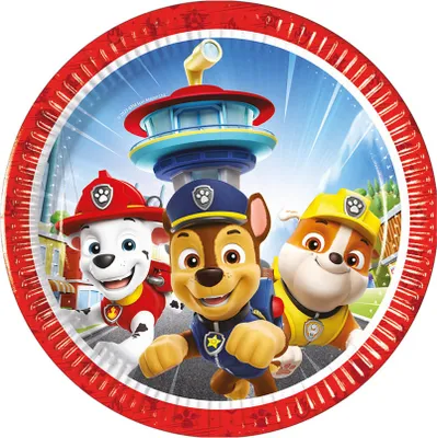 Produktbild von Papierteller „Paw Patrol Heroes“, 20 cm, 8 Stück