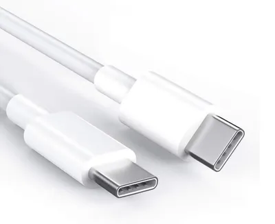 Produktbild von USB-C zu USB-C 2 meter Schnell-Ladekabel weiß 2m – USB-C auf USB-C Schnellladekabel