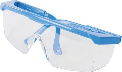 Zdjęcie produktu dla Okulary ochronne z regulowanymi zausznikami i z odporną na zarysowania soczewką z poliwęglanu