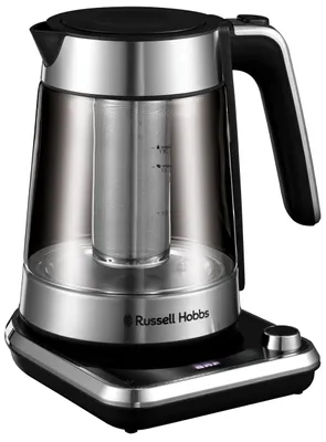 Obrázok produktu pre Rýchlovarná kanvica Russell Hobbs Attentiv 26200-70, 3000 W, 1,7 l, Infuser, Regulácia teploty, Časovač, Nerezová oceľ/čierna