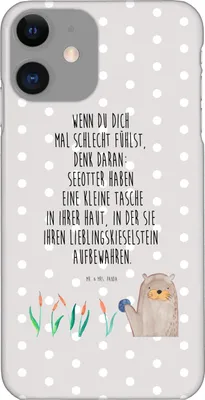 Produktbild von Mr. & Mrs. Panda Iphone 11 Handyhülle Otter Stein - Grau Pastell - Geschenk, Handy Schutzhülle, Pflanzen, Cover, Witzige Fakten, Pro, Seeotter, Hülle, Fun Facts