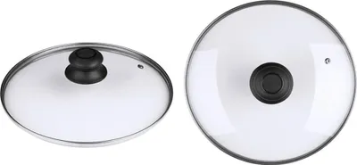 Zdjęcie produktu dla Szklana pokrywka Michelino do patelni/garnków 24 cm z wylotem pary i plastikowym uchwytem