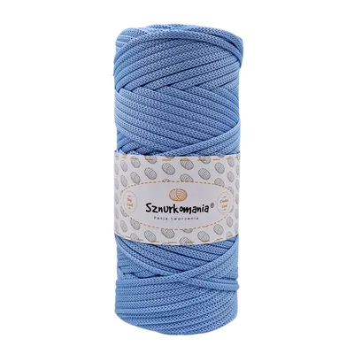 Produktbild von Polyesterkordel 5mm 100m, Flache Polyesterkordel, Häkelkordel, 5mm Makrameekordel, Makrameegarn, Polyestergarn, glänzende Kordel