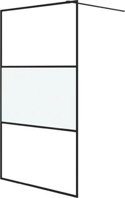 Obrázok produktu pre vidaXL Sprchová zástena pre sprchovací kút čierna 115x195 cm polomatná ESG