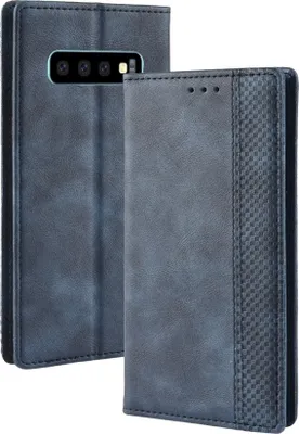 Produktbild von Mobigear Sensation  Samsung Galaxy S10 Hülle Klapphülle Geldbörse - Blau