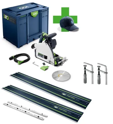 Produktbild von Festool Tauchsäge TS 60 KEBQ-Plus 100Y + 2x FS 1400/2 + FSV/2 + FSZ 120 2X