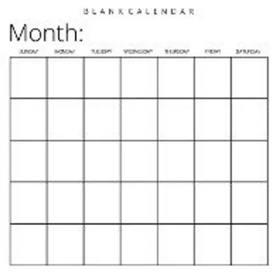 Image de Blank Calendar