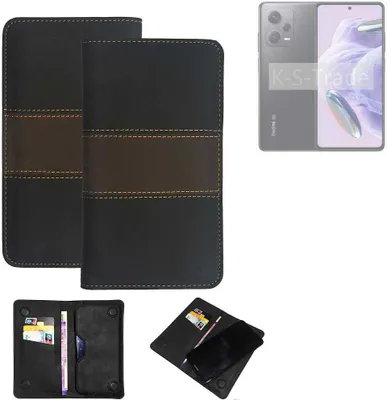 Produktbild von K-S-Trade Hülle Handyhülle kompatibel mit Xiaomi Redmi Note 12 Pro+ Schutzhülle Walletcase Bookstyle Tasche Schutz Case Handytasche Wallet Cover