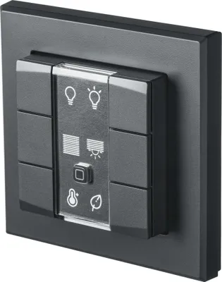 Produktbild von HOMEMATIC Wandtaster 6-fach anthrazit, 1 Stk.