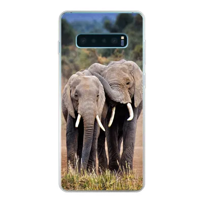 Produktbild von MuchoWow® Handyhülle Schutzhülle Hülle für Samsung Galaxy S10 Lite Elefant - Tiere - Bäume - Natur Silikon Softcase Handy Hülle - Schutz