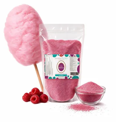 Produktbild von Aroma Zuckerwattezucker Himbeere Geschmack 1 kg Beutel