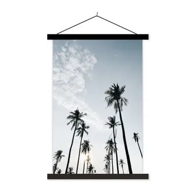 Produktbild von MuchoWow® Textilposter Palmen - Sommer - Tropisch 120x180 cm mit schwarzem Rahmen - Fotos