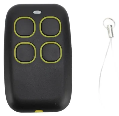 Image de 4 télécommandes sans fil, bande de fréquence complète de 250 à 913 MHz, pour la copie et la programmation de télécommandes existantes, compatibles avec les systèmes d'ouverture de portail de garage, les stores, les portes automatiques. Couleur : jaune