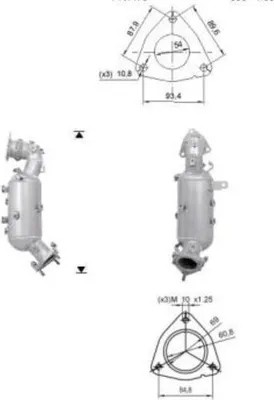 Produktbild von VEGAZ Katalysator Kat für NISSAN NP300 Navara Pickup (D40) Euro 5 DK-817
