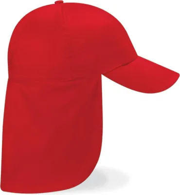Produktbild von Beechfield B11B | Junior Legionnaire Style Cap / Kappe / Mütze / Hut - Farbe: Classic Red - Größe: One Size