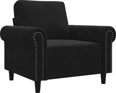 Produktbild von vidaXL Sessel Schwarz 60 cm Samt