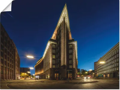 Produktbild von ARTland Poster Hamburg Chilehaus Größe: 60x45 cm