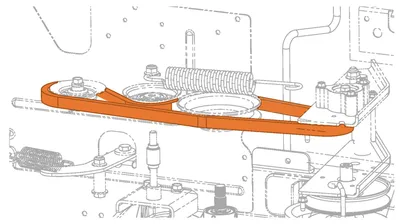 Produktbild von Keilriemen Fahrantrieb passend MTD 754-04268 für Rasentraktoren