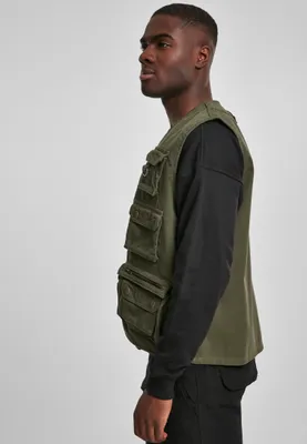 Obrázek produktu pro Pánská vesta Urban Classics Worker Vest darkolive - 5XL