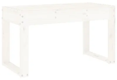 Produktbild von vidaXL Gartenbank Weiß 80x38x45 cm Massivholz Kiefer