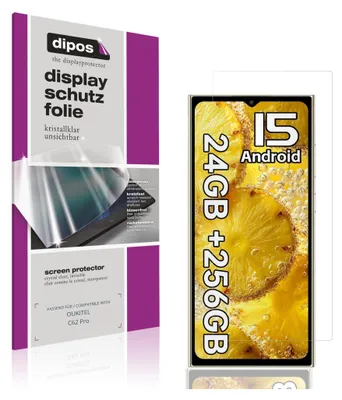 Produktbild von 4x Schutzfolie für OUKITEL C62 Pro klar Displayschutzfolie Folie Display Schutz dipos