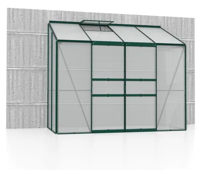 Produktbild von Vitavia Anlehn-Gewächshaus "Styx 3300" smaragd 3,3 m² 4 mm HKP