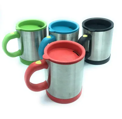 Selbstrührender Thermobecher 350 ml, Auto, mit Deckel