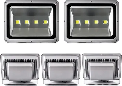 Produktbild von 5pcs 200W LED Fluter Außen Strahler Flutlicht,Greenmigo Kaltweiß Wasserdicht IP65 Super Helles Sicherheitsbeleuchtung für Garten,Hof,Lager,Platz,Plakatwand