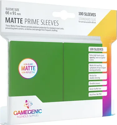 Obrázok produktu pre Gamegenic - Matné návleky Prime Green (100 návlekov)