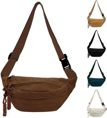 Productafbeelding van Unyqoos® buikzak voor dames – compact en lichtgewicht, verstelbare band, te dragen als buikzak of crossbody, ideaal voor outdoor activiteiten, reizen en dagelijks gebruik