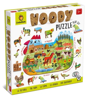 Produktbild von LUDATTICA Holzpuzzle - Bauernhof