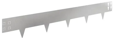 Immagine prodotto di vidaXL Bordura per prato, 20 pezzi, 100 x 15 cm, acciaio, argento