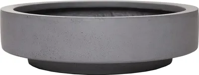 Immagine prodotto di Vaso decorativo ESCADA LOW in fibra di vetro, grigio cemento, 45x45x12 cm