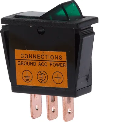 Produktbild von 1x Wippschalter mit Leuchte Grün HP 28326
