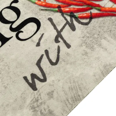 Produktbild von vidaXL Küchenteppich Waschbar Paprika 60x300 cm Samt
