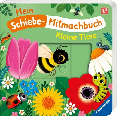 Zdjęcie produktu dla Mein Schiebe-Mitmachbuch - Kleine Tiere