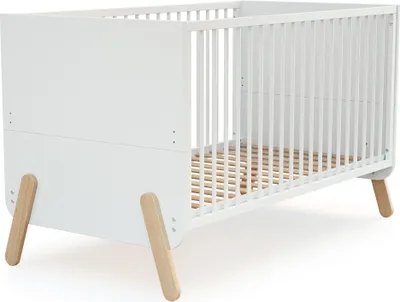 Immagine prodotto di WEBABY - Lettino bambini evolutivo PIRATE - Bianco/Faggio verni - 70 x 140