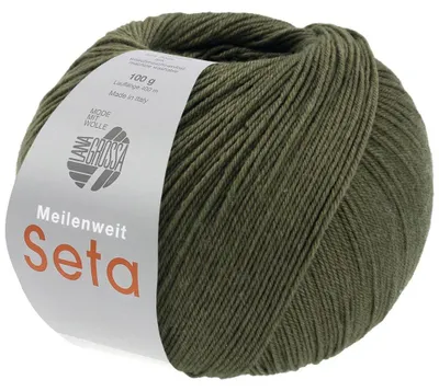 Produktbild von Lana Grossa - Meilenweit 100g Seta 0056 lodengrün