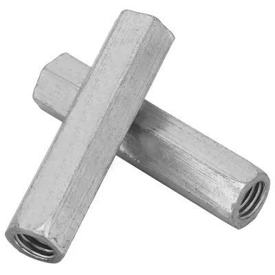 Obrázek produktu pro Dlouhé matice, spojovací šestihranné matice, dlouhé šestihranné matice, šestihranné závitové matice, šestihranné dlouhé ocelové matice