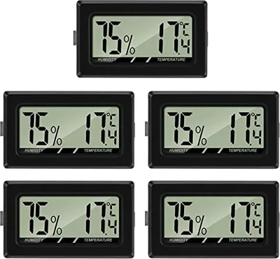 Produktbild von TheLevel Mini LCD Digital Thermometer Hygrometer, Temperaturfeuchtigkeitstester Kühlschrank, Aquarium